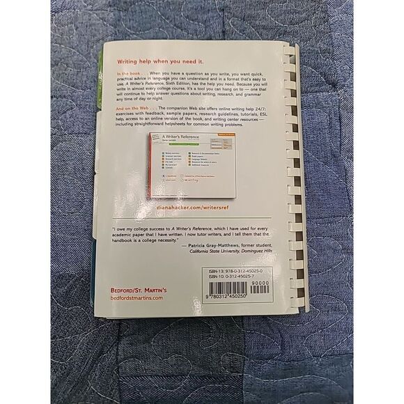 A Writer's Reference 6th Edition by Diana Hacker High School College Homeschool - Picture 7 of 8
